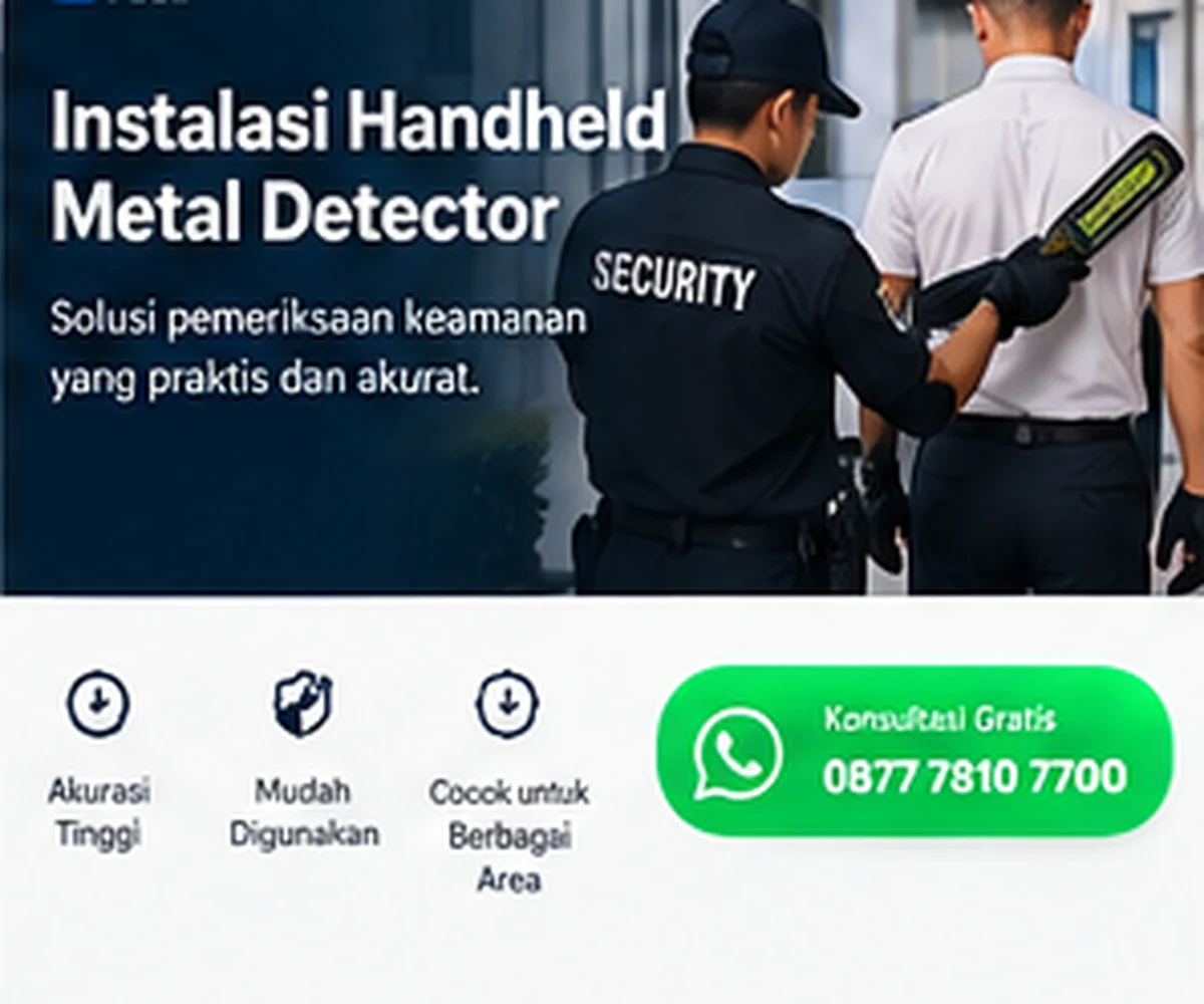 Instalasi Handheld Metal Detector PT Mabruka Inovasi Indonesia