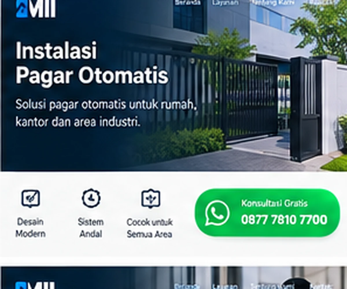 Instalasi Pagar Otomatis PT Mabruka Inovasi Indonesia