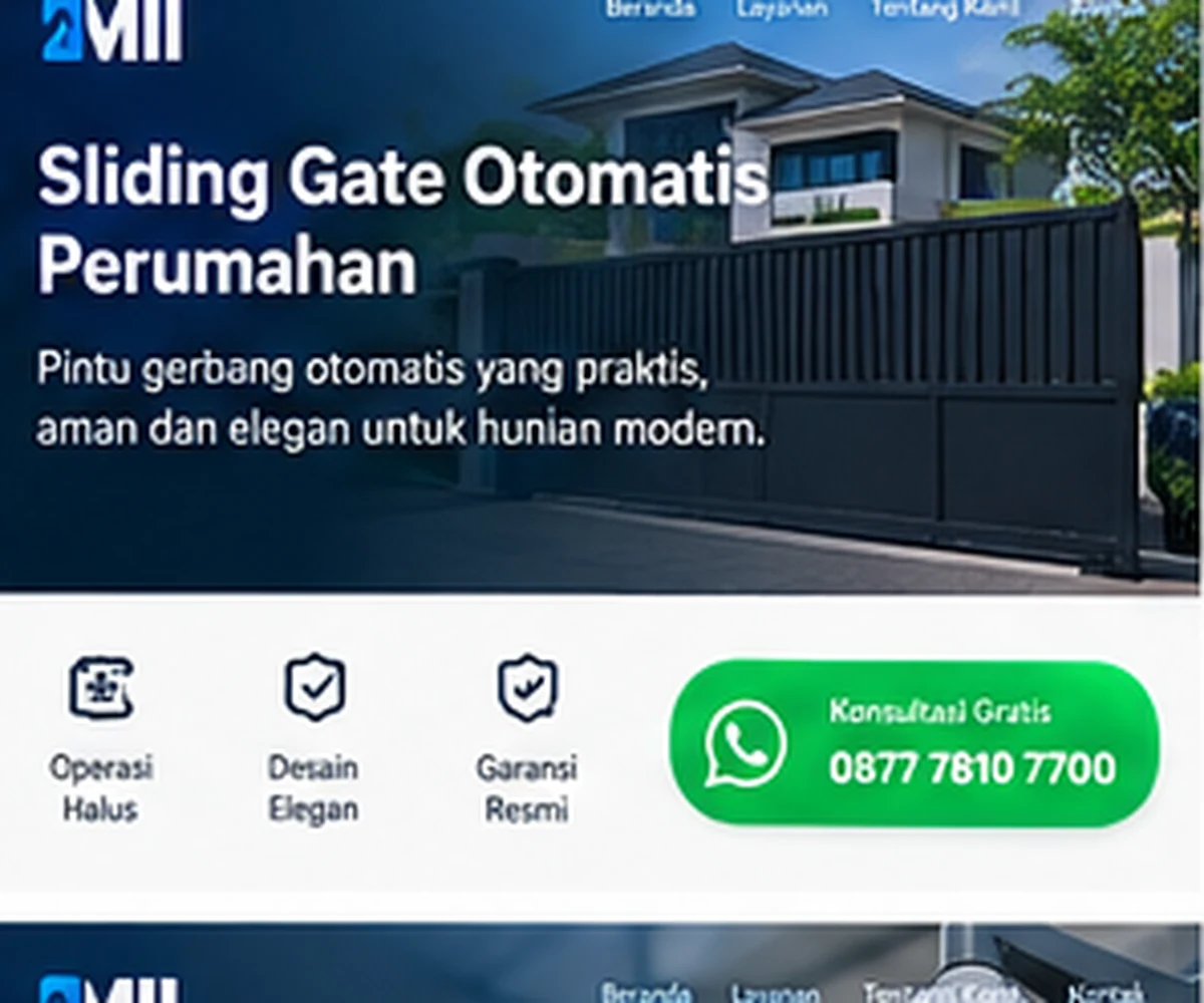 Sliding Gate Otomatis Perumahan PT Mabruka Inovasi Indonesia
